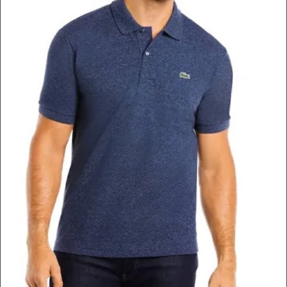 Mens Lacoste Slim Fit Polo Collared Short Sleeve Shirt Size L (fits Medium)